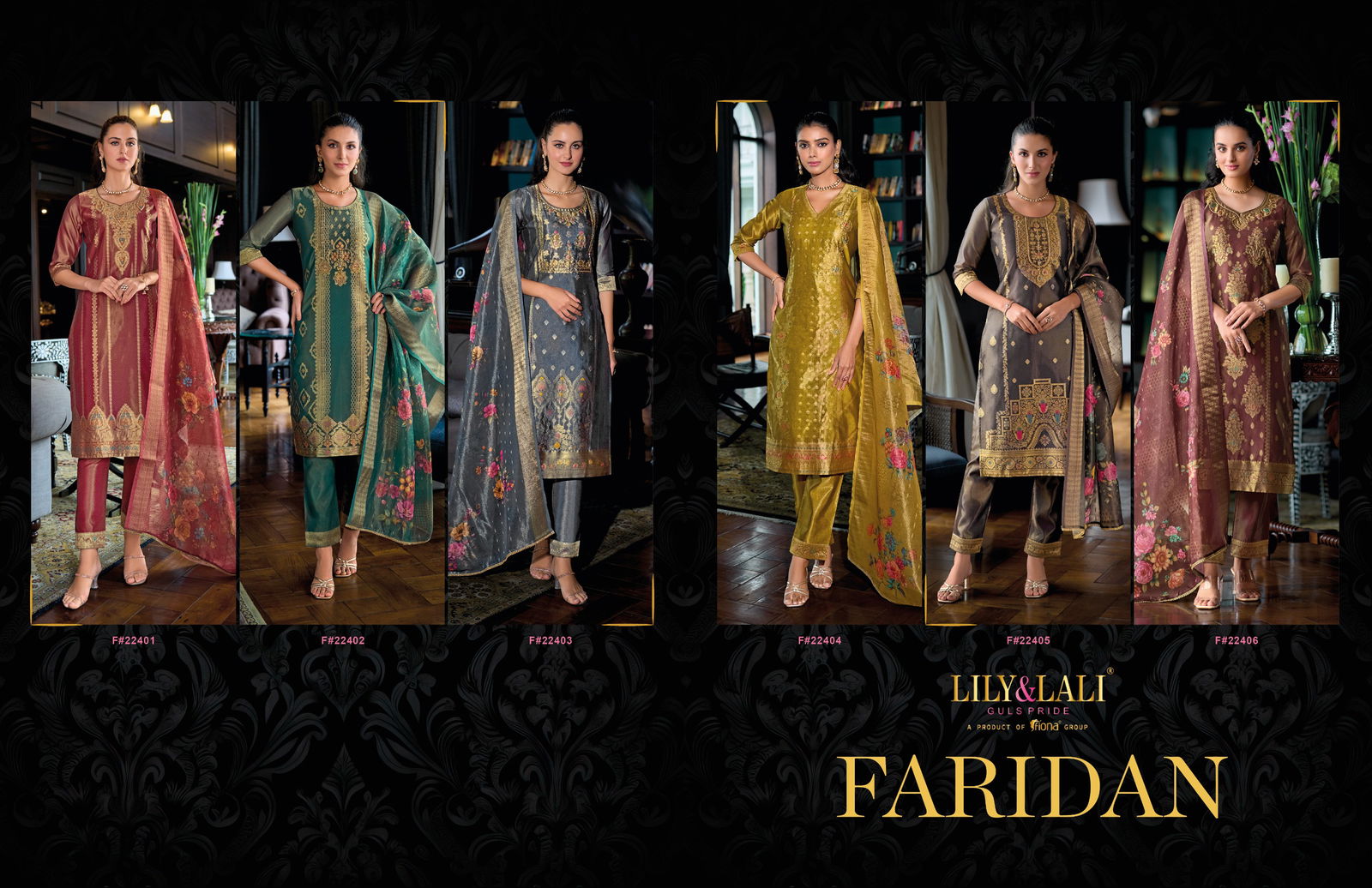 Faridan By Lily And Lali Kurti With Bottom Dupatta Wholesale Shop In Surat
